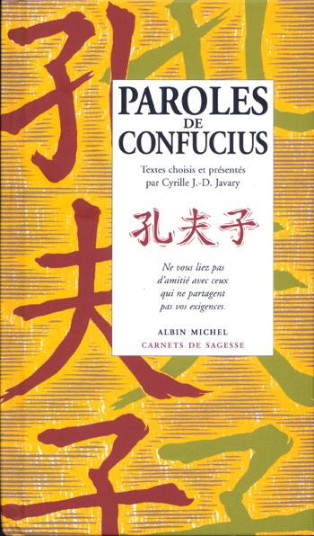 Couverture du livre Paroles de Confucius
