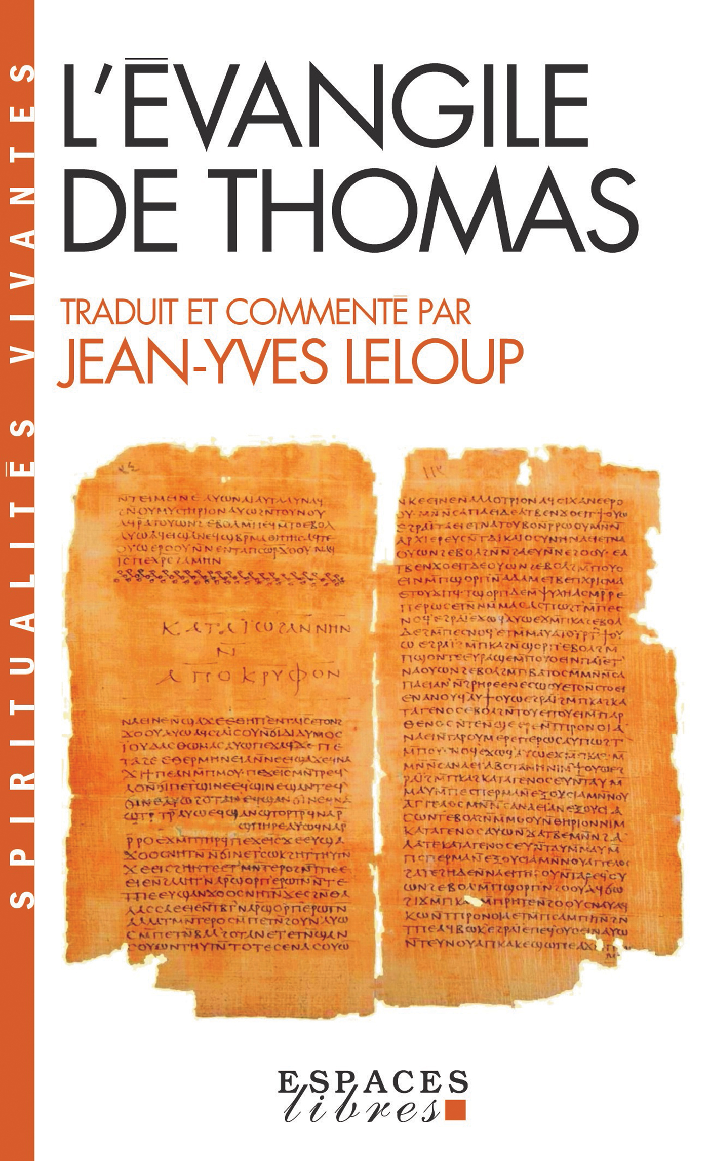 Couverture du livre L'Évangile de Thomas