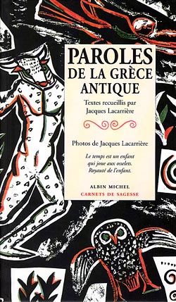 Couverture du livre Paroles de la Grèce antique