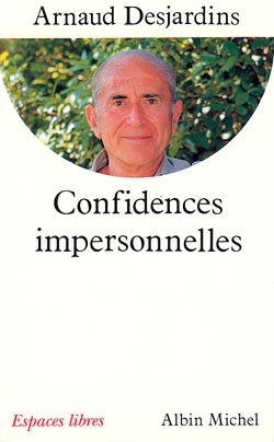 Couverture du livre Confidences impersonnelles