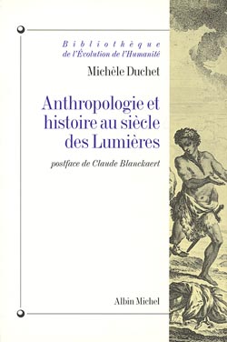 Couverture du livre Anthropologie et histoire au siècle des lumières