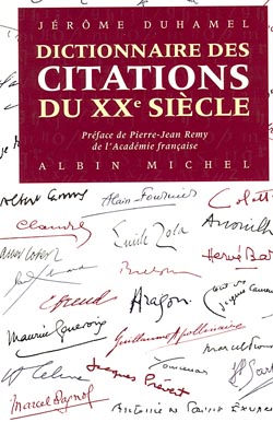 Couverture du livre Dictionnaire des citations du XXe siècle