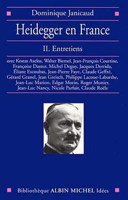 Couverture du livre Heidegger en France - tome 2
