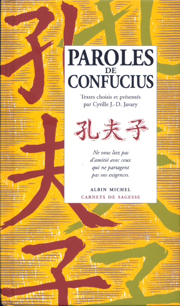 Couverture du livre Paroles de Confucius
