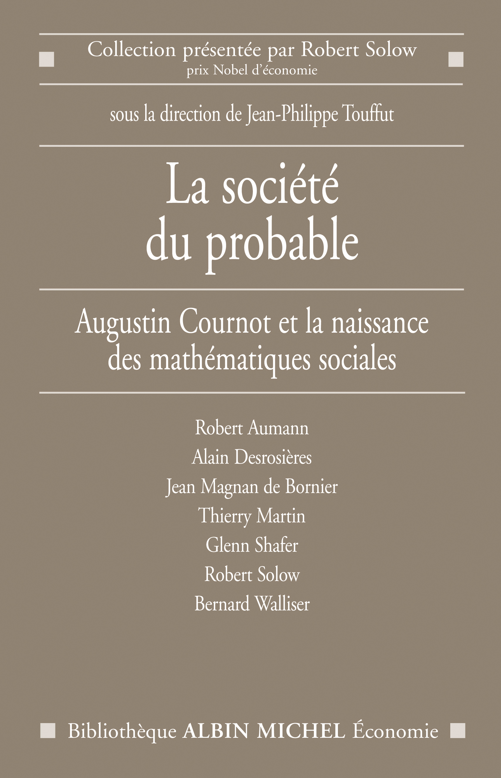 Couverture du livre La Société du probable