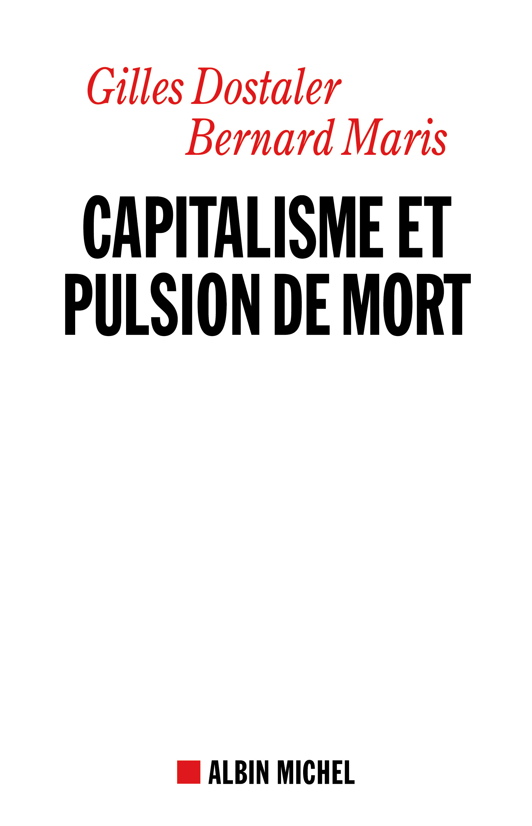 Couverture du livre Capitalisme et pulsion de mort
