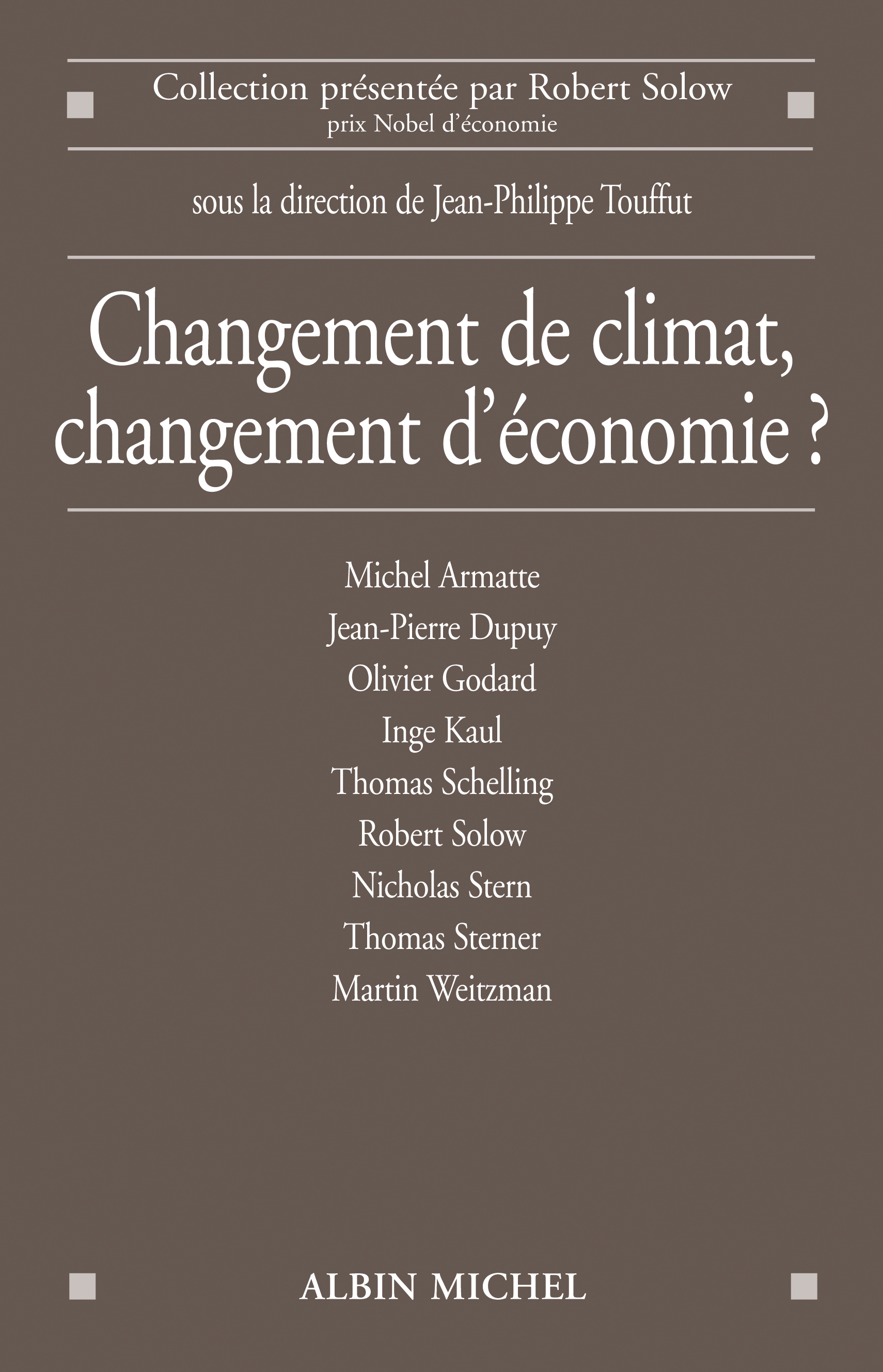 Couverture du livre Changement de climat, changement d'économie ?