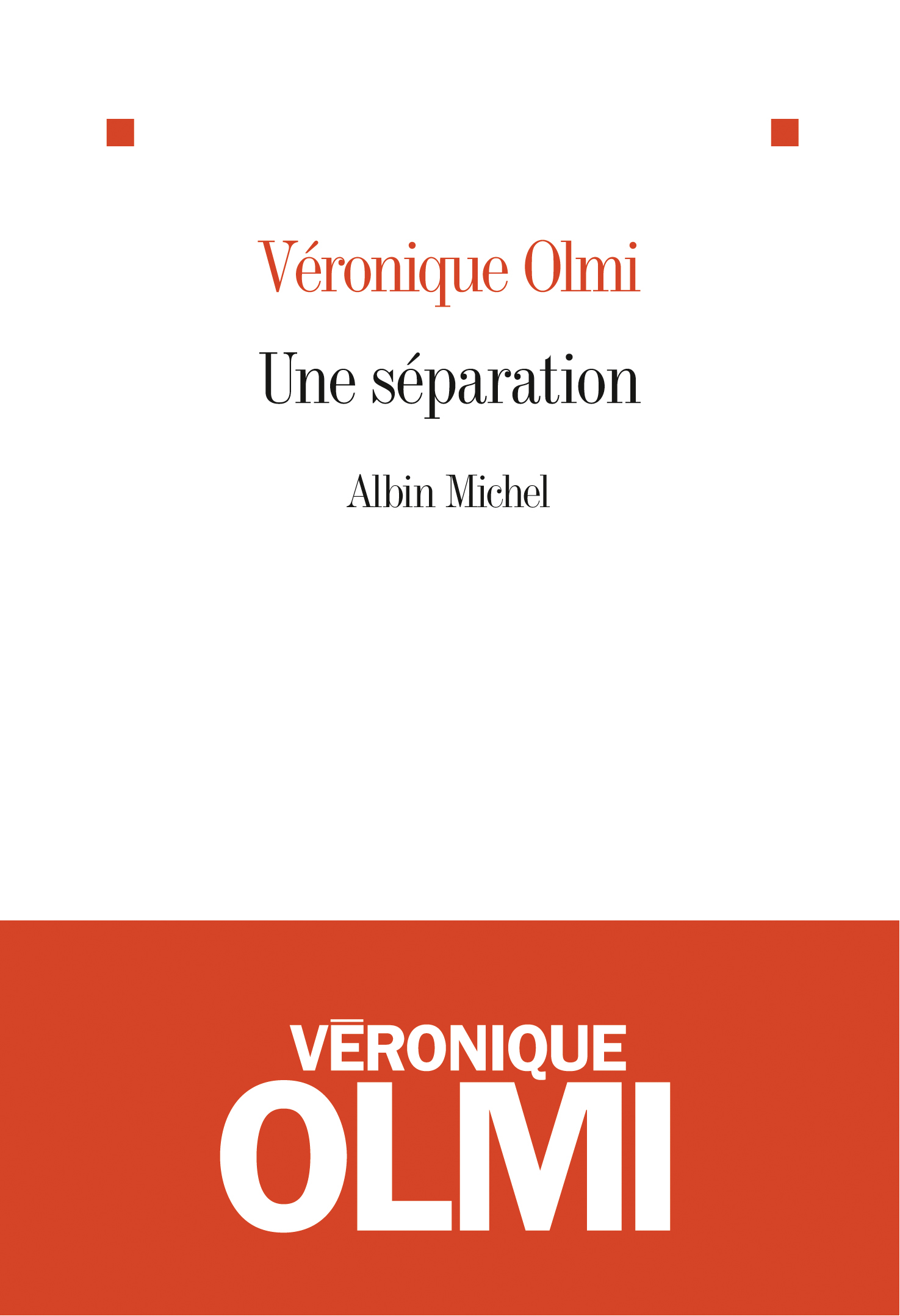 Couverture du livre Une séparation