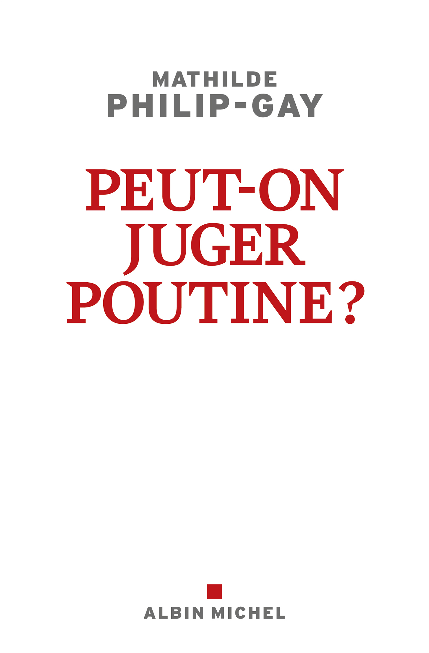Couverture du livre Peut-on juger Poutine ?