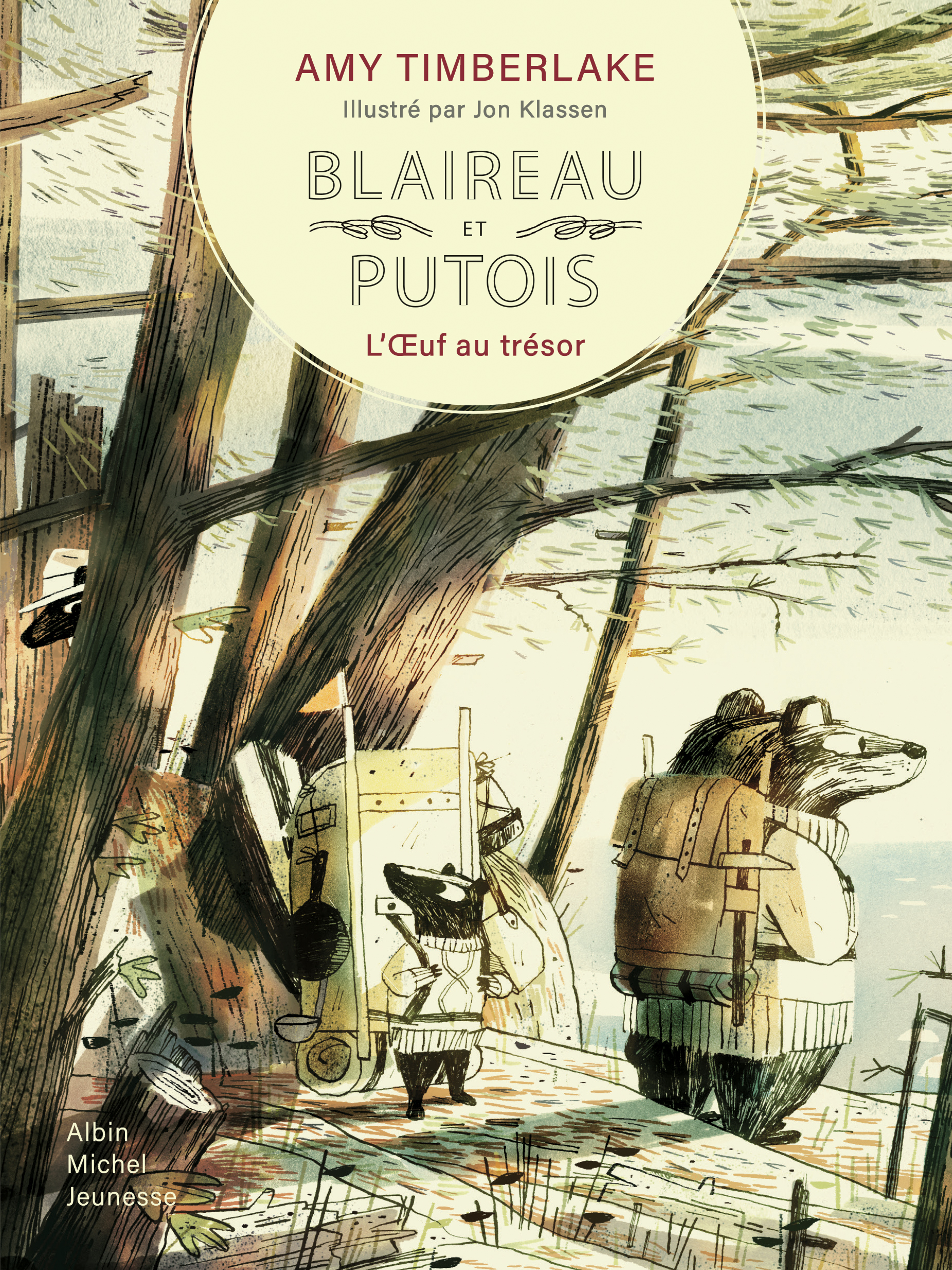 Couverture du livre Blaireau et putois - tome 2 - L’Œuf au trésor