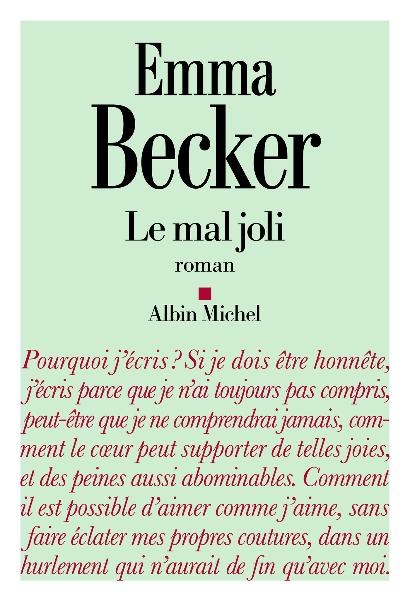 Couverture du livre Le Mal joli