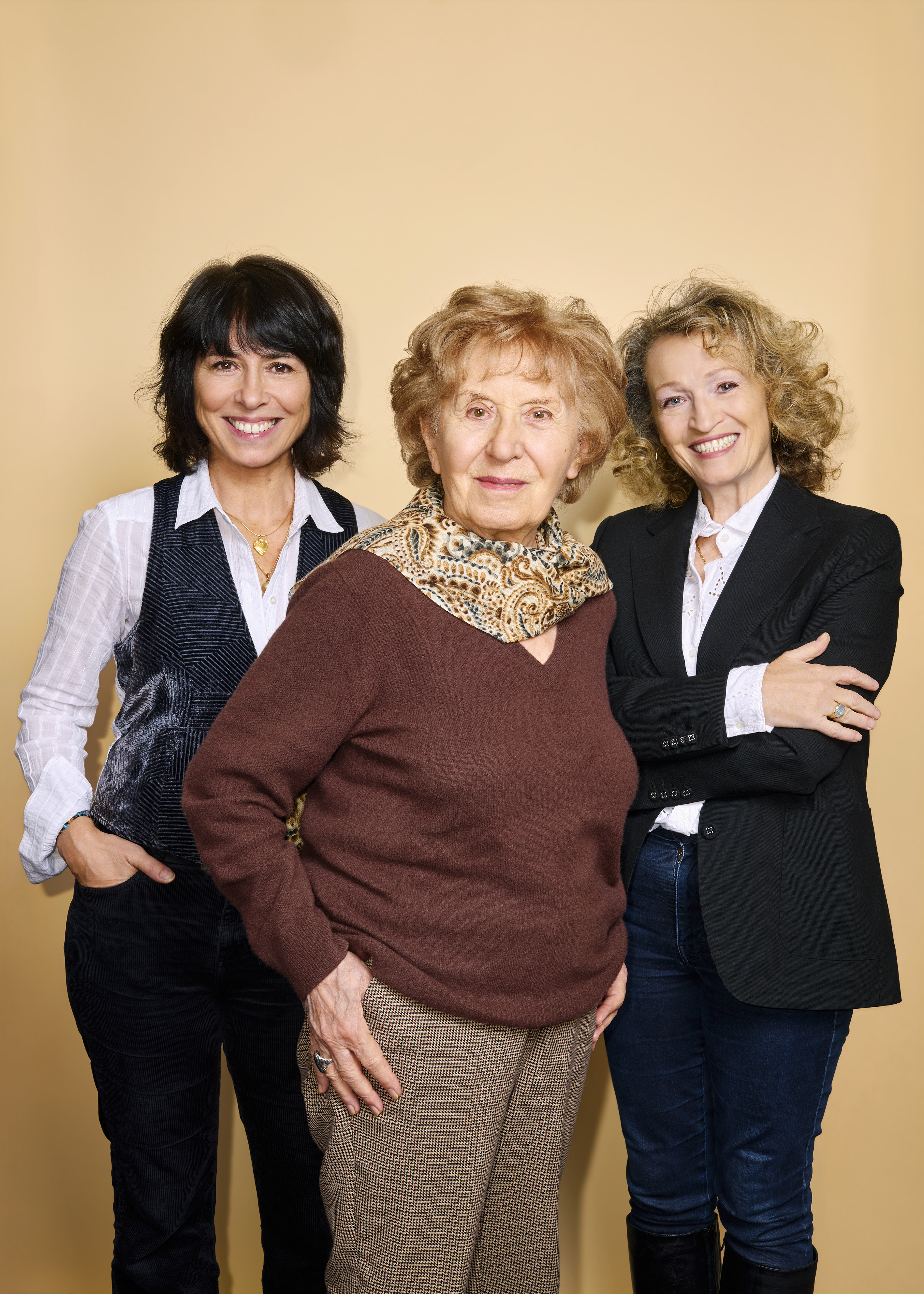 Annick Cojean, Sophie Couturier et Michelle Perrot, autrices de La Marche des Femmes