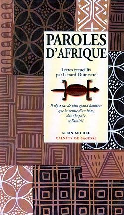 Couverture du livre Paroles d'Afrique