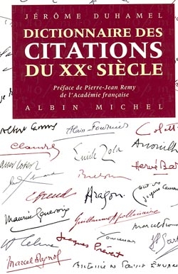 Couverture du livre Dictionnaire des citations du XXe siècle