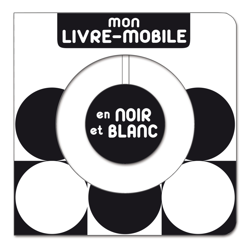 Couverture du livre Mon livre-mobile en noir et blanc