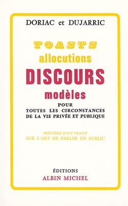 Couverture du livre Toasts, allocutions et discours modèles pour toutes circonstances de la vie privée et publique