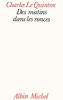 Couverture du livre Des matins dans les ronces