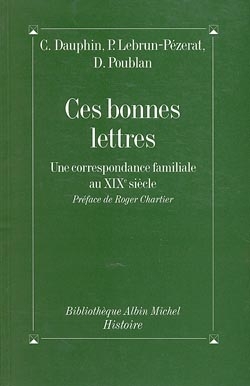 Couverture du livre Ces bonnes lettres