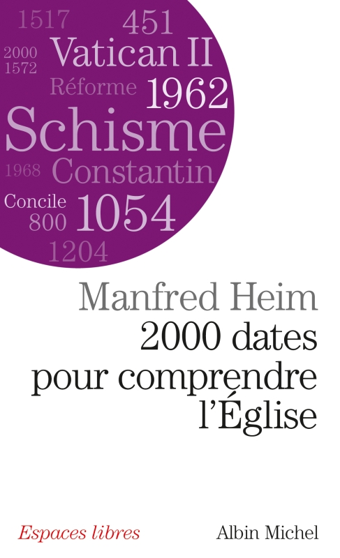 Couverture du livre 2000 Dates pour comprendre l'église