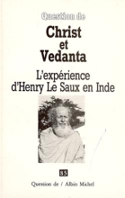Couverture de Christ et Védanta