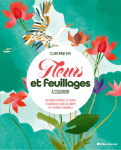 Couverture de Fleurs et feuillages à colorier