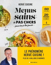 Couverture de Menus sains & pas chers pour tous les jours